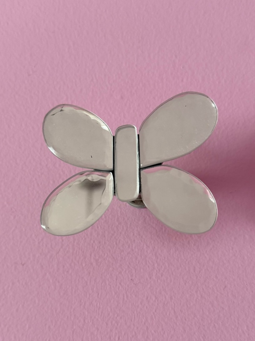 POTTERY BARN KIDS Set Of 2 -Butterfly Wall Frame Hanger Mirror And Chrome